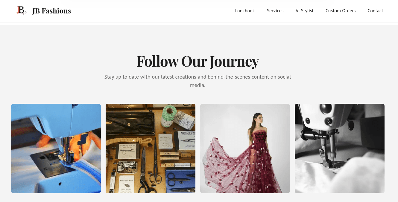 JB Fashions Website